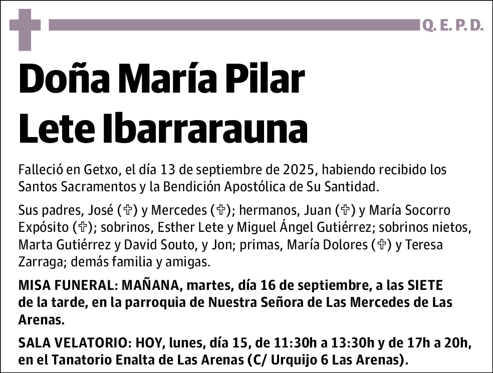 María Pilar Lete Ibarrarauna