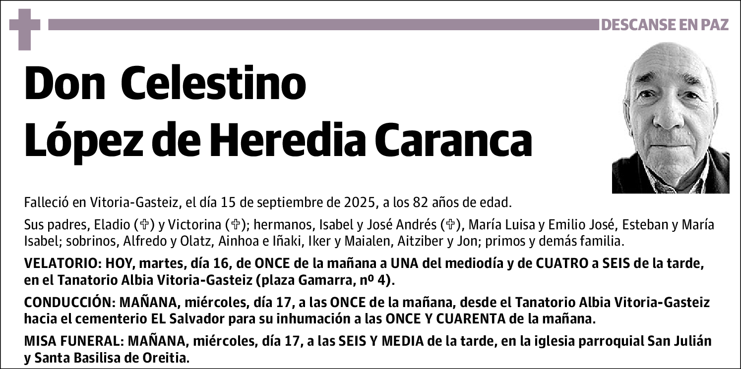 Celestino López de Heredia Caranca