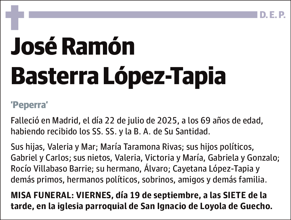 José Ramón Basterra López-Tapia
