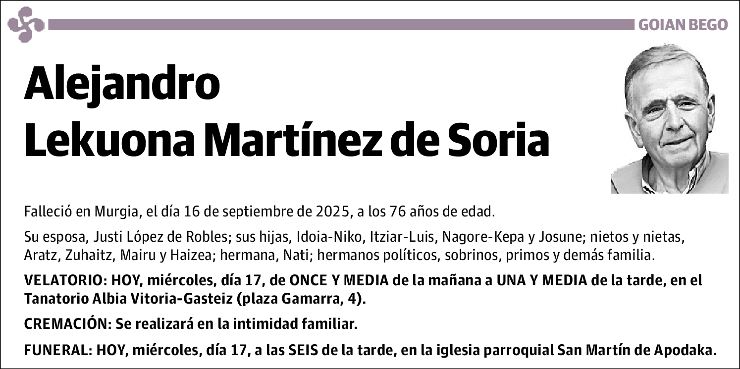 Alejandro Lekuona Martínez de Soria