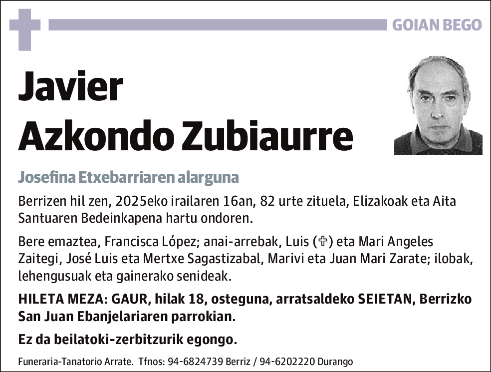 Javier Azkondo Zubiaurre