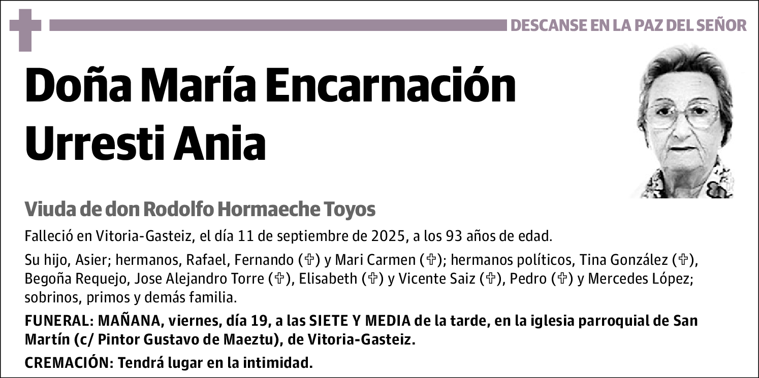 María Encarnación Urresti Ania