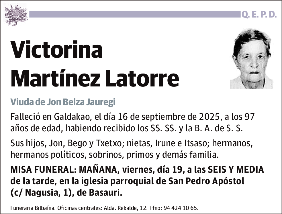 Victorina Martínez Latorre