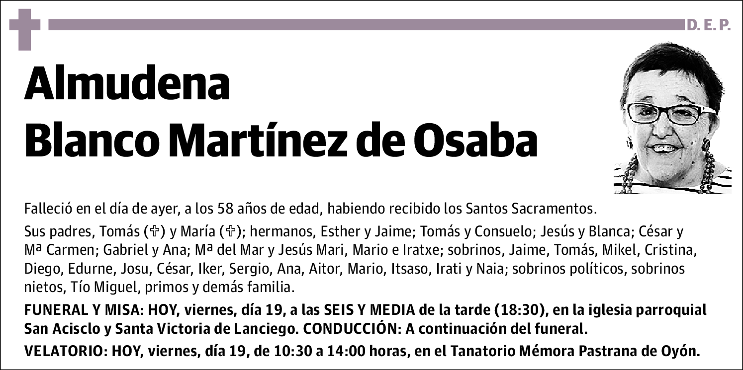 Almudena Blanco Martínez de Osaba