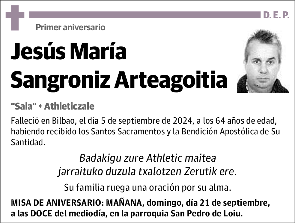 Jesús María Sangroniz Arteagoitia