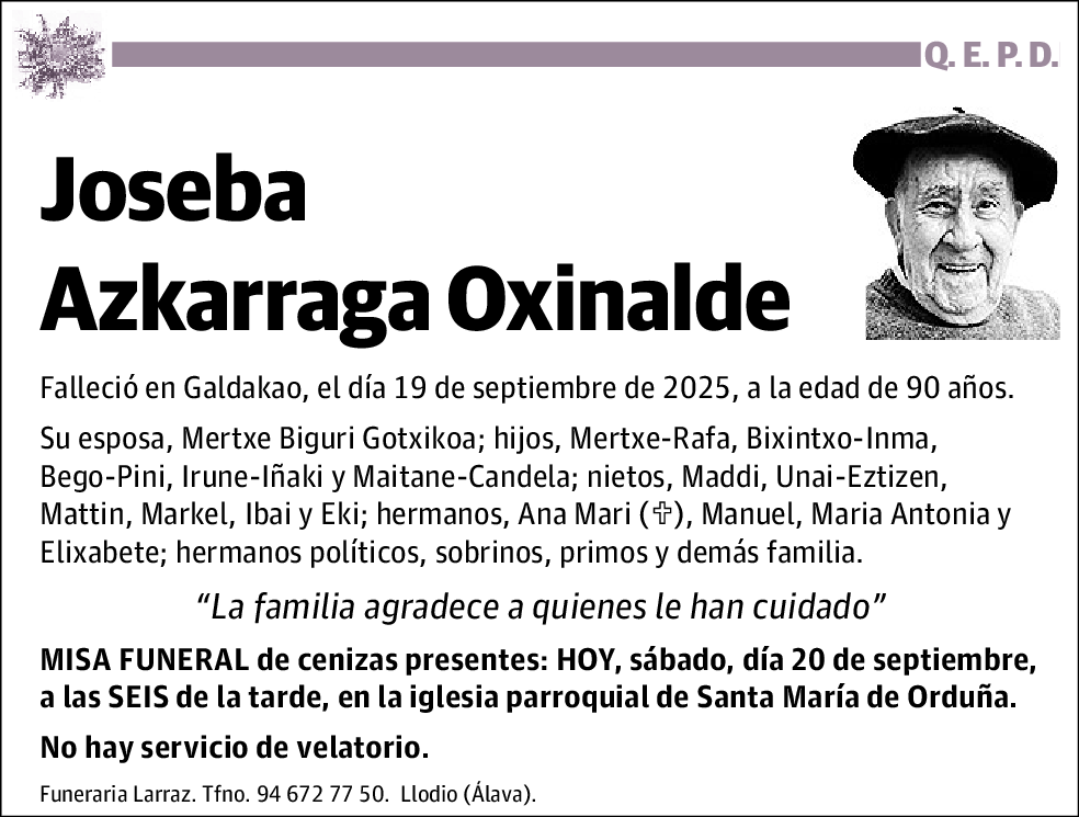 Joseba Azkarraga Oxinalde
