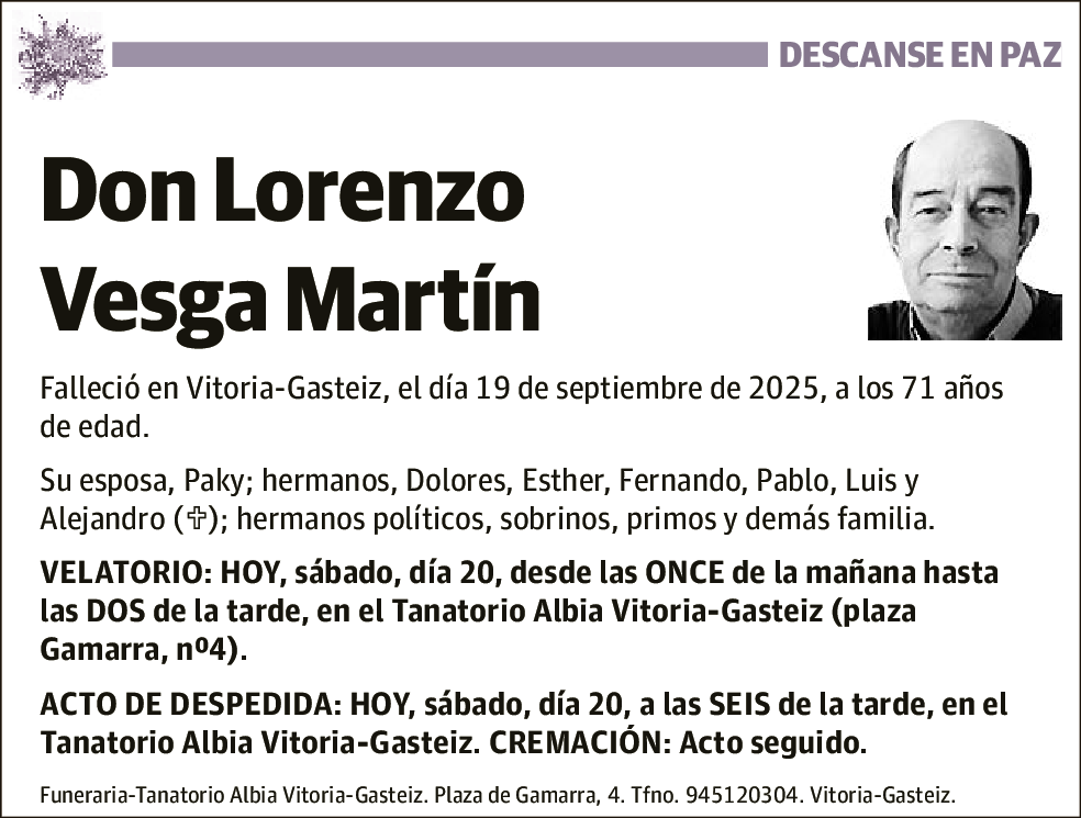 Lorenzo Vesga Martín