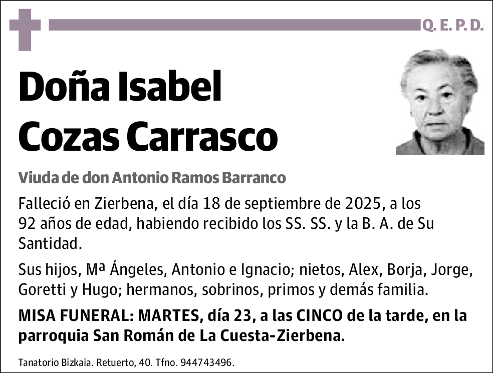 Isabel Cozas Carrasco