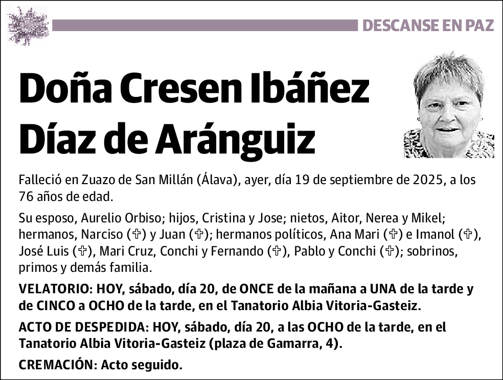 Cresen Ibáñez Díaz de Aránguiz