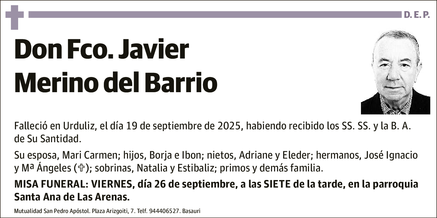 Fco. Javier Merino del Barrio