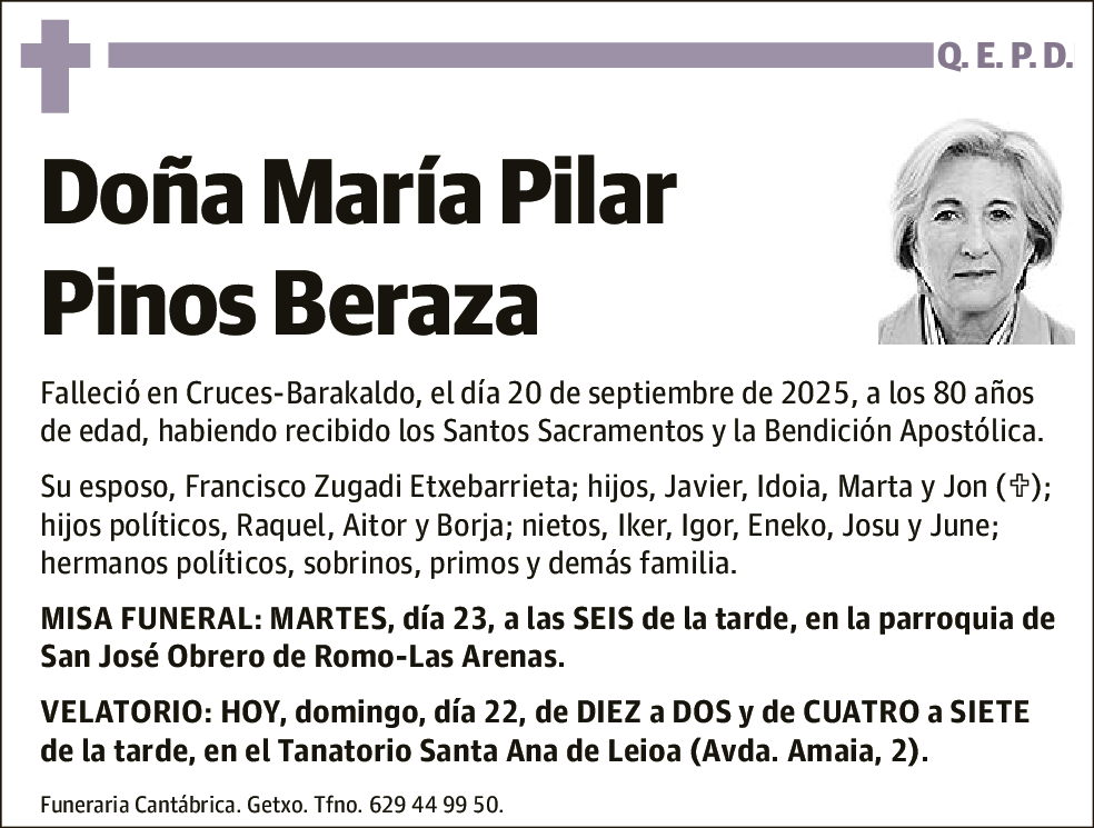 María Pilar Pinos Beraza