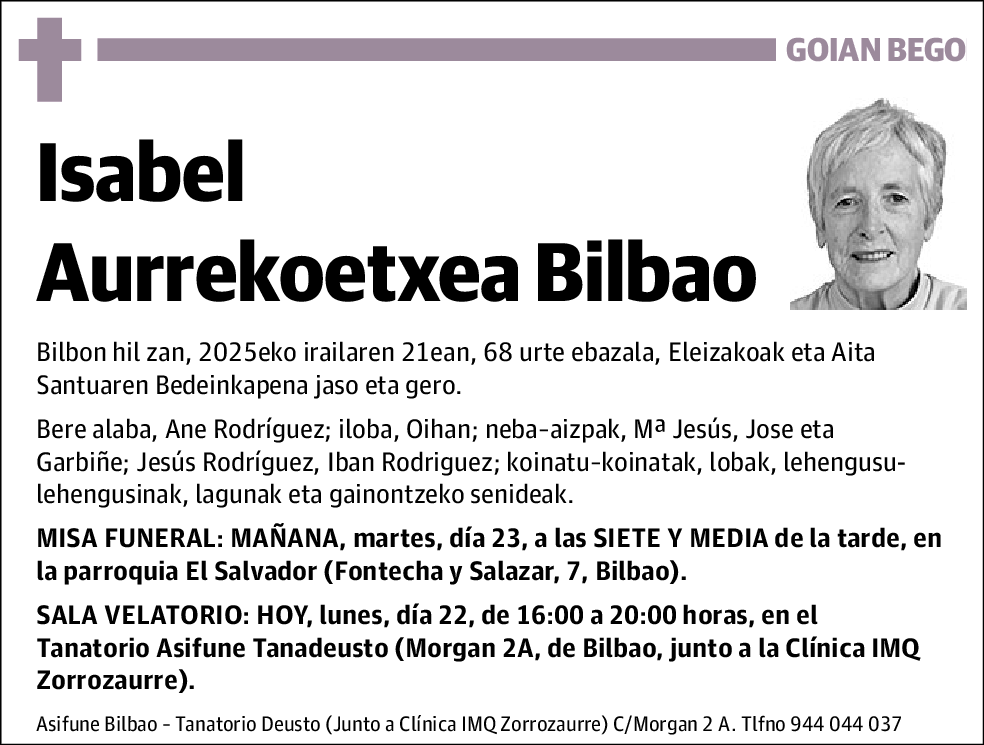 Isabel Aurrekoetxea Bilbao
