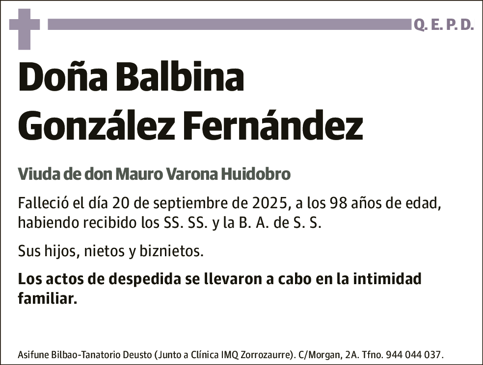 Balbina González Fernández
