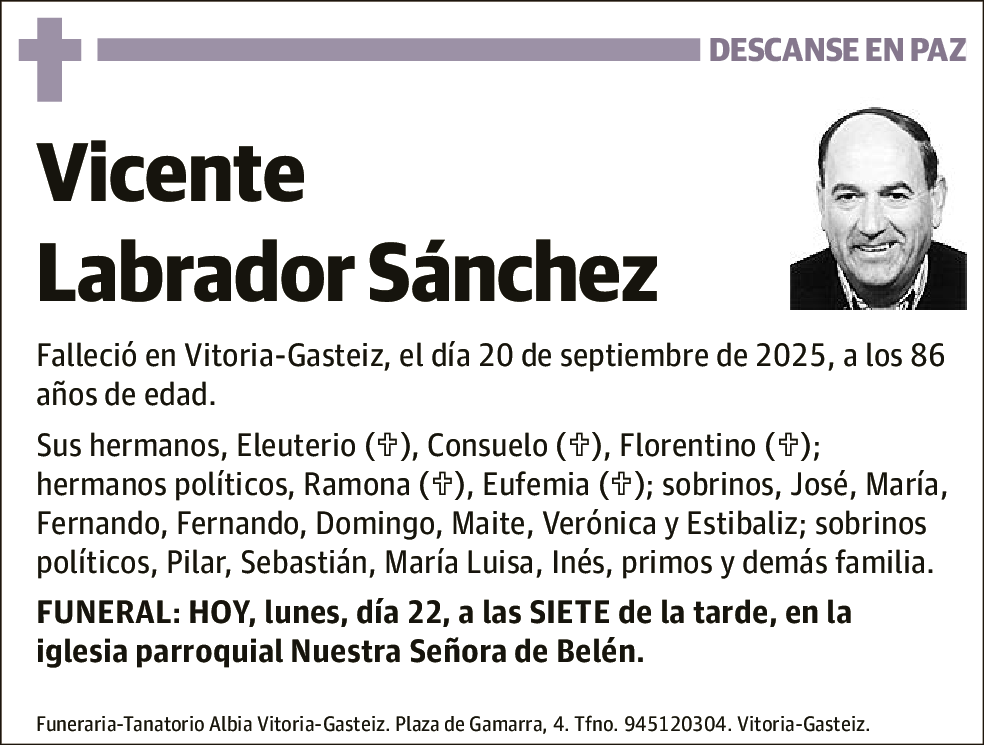 Vicente Labrador Sánchez