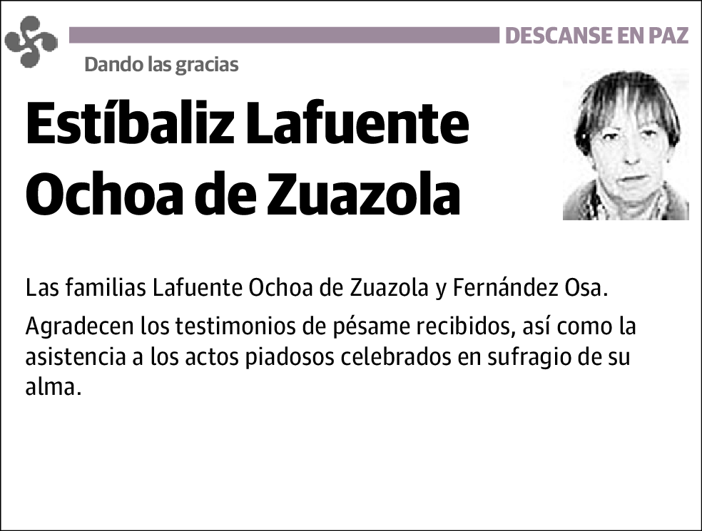 Estibaliz Lafuente Ochoa de Zuazola