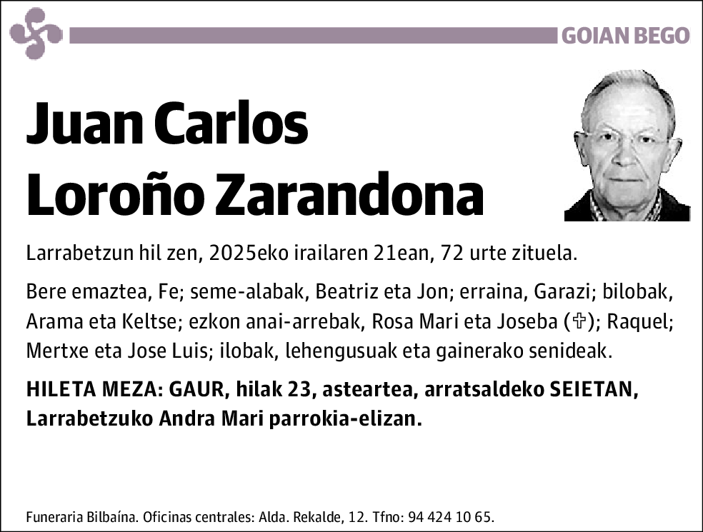 Juan Carlos Loroño Zarandona