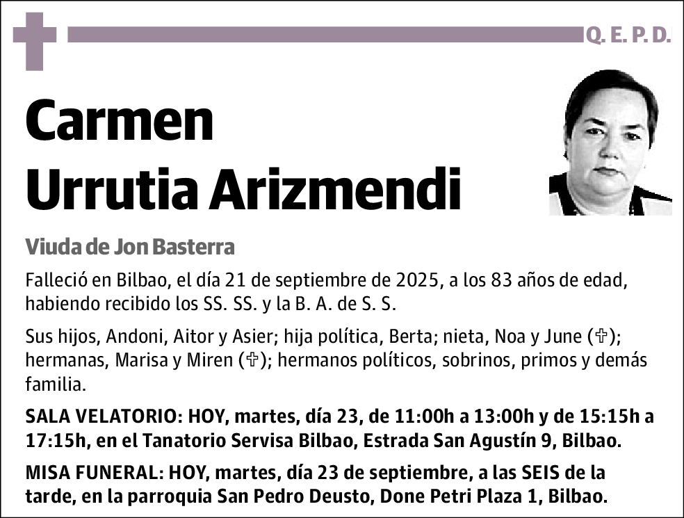 Carmen Urrutia Arizmendi