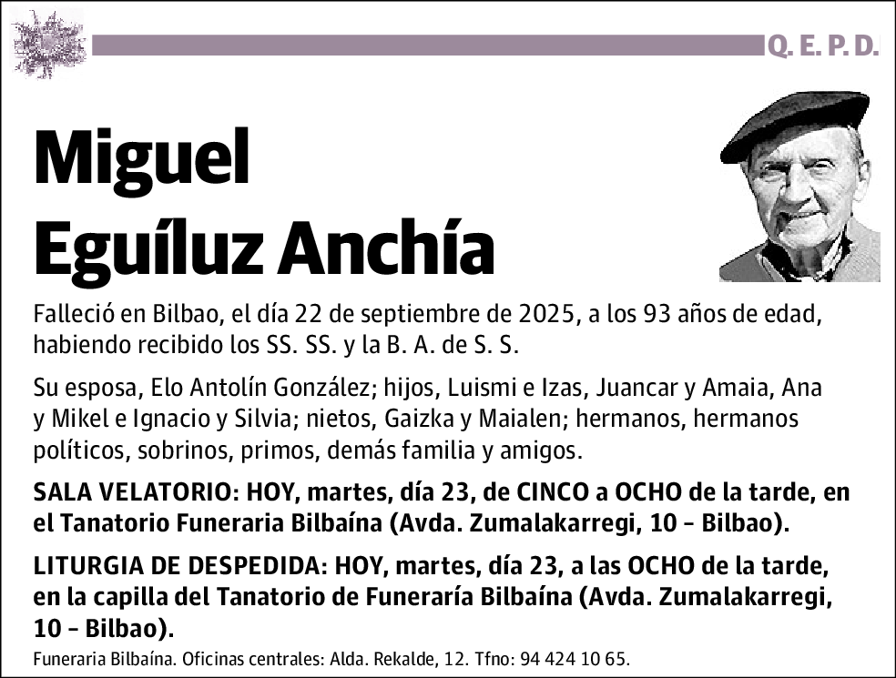 Miguel Eguíluz Anchía