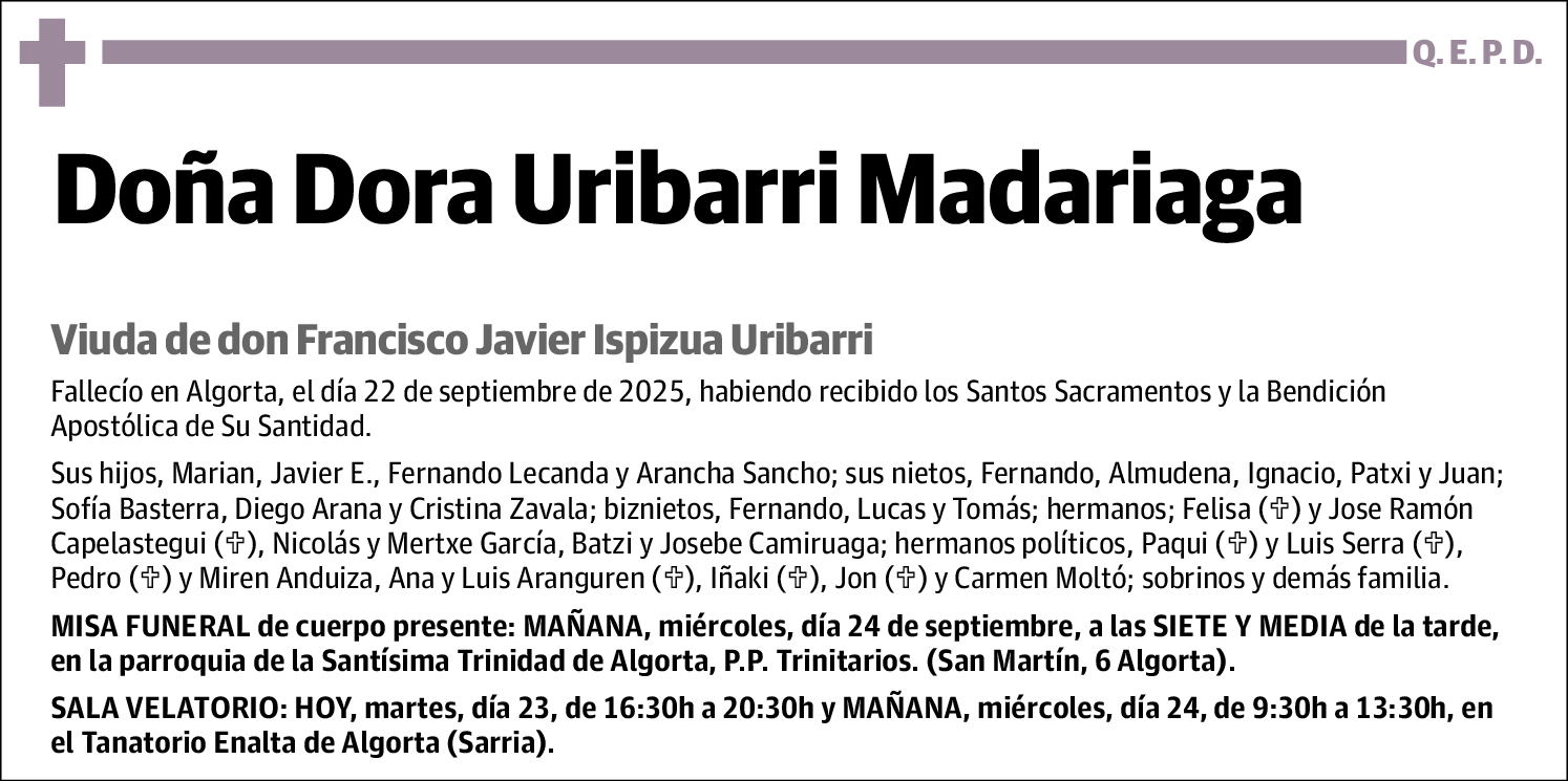 Dora Uribarri Madariaga