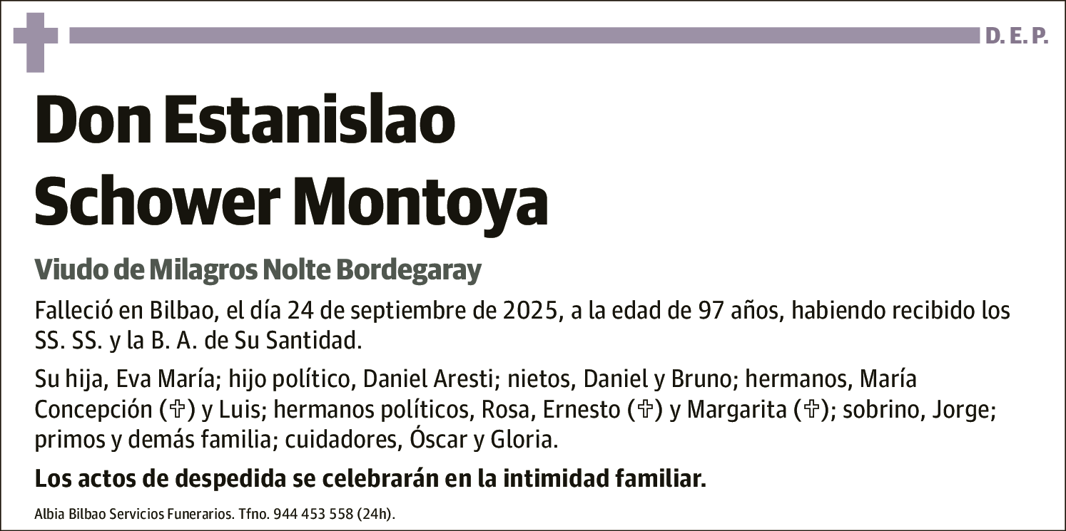 Estanislao Schower Montoya