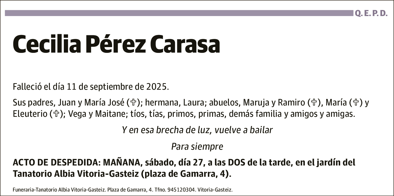 Cecilia Pérez Carasa