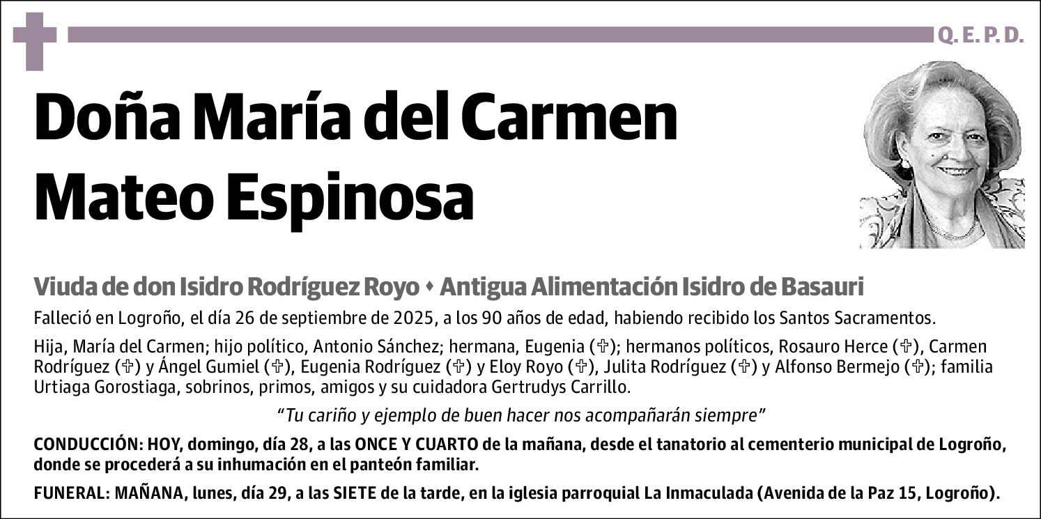 María del Carmen Mateo Espinosa