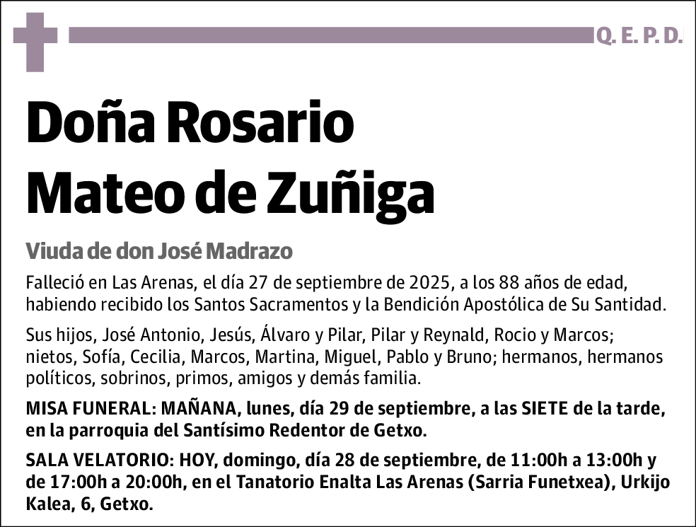Rosario Mateo de Zuñiga