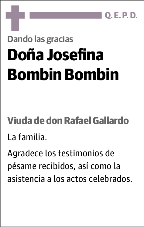 Josefina Bombin Bombin