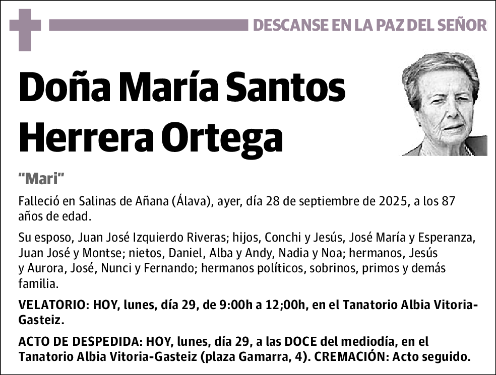María Santos Herrera Ortega
