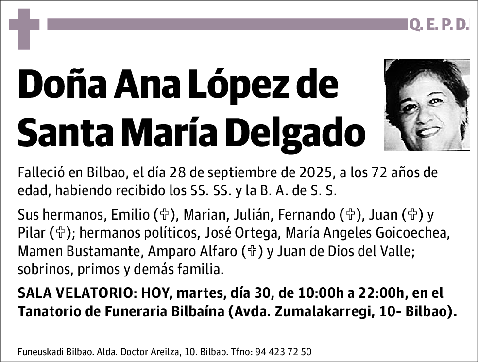Ana López de Santa María Delgado