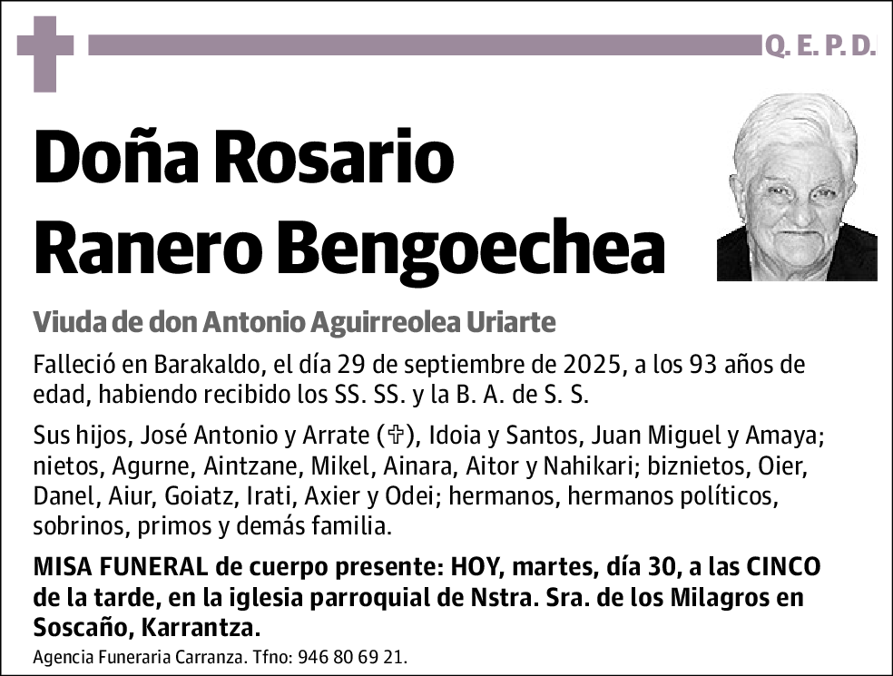 Rosario Ranero Bengoechea