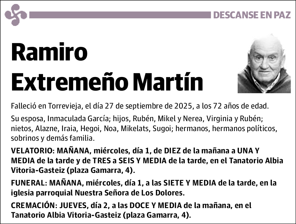 Ramiro Extremeño Martín