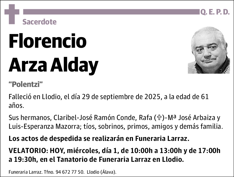 Florencio Arza Alday