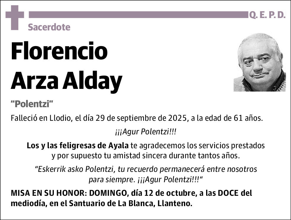 Florencio Arza Alday