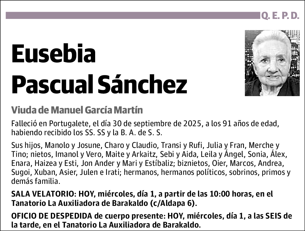 Eusebia Pascual Sánchez