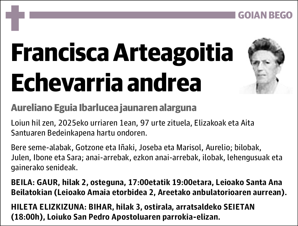 Francisca Arteagoitia Echevarría