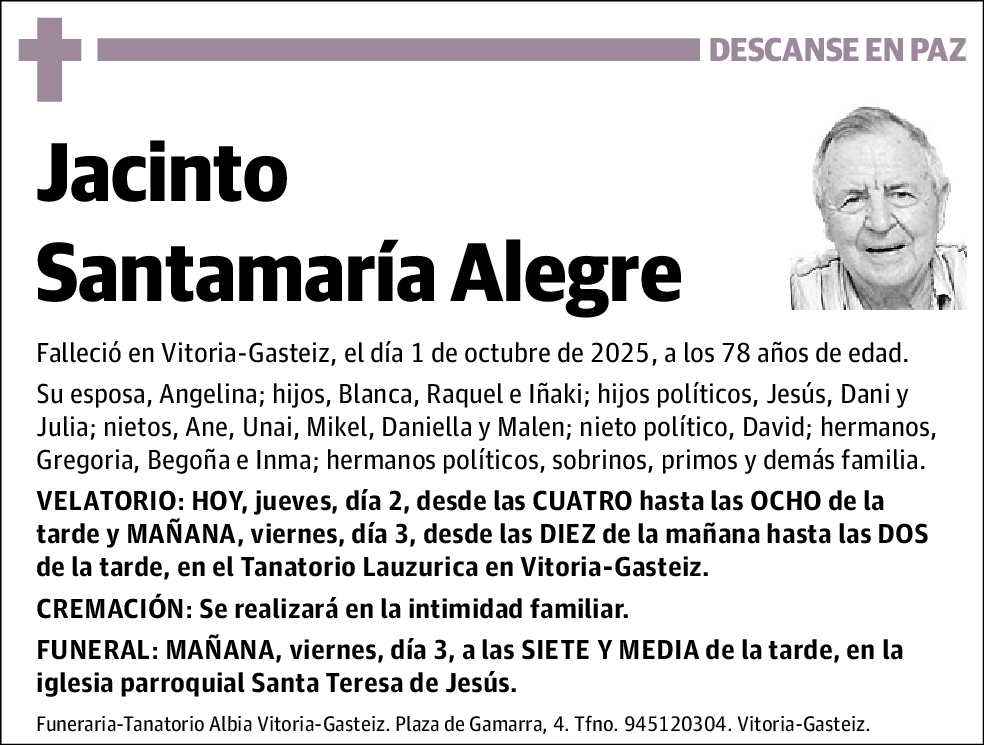 Jacinto Santamaría Alegre