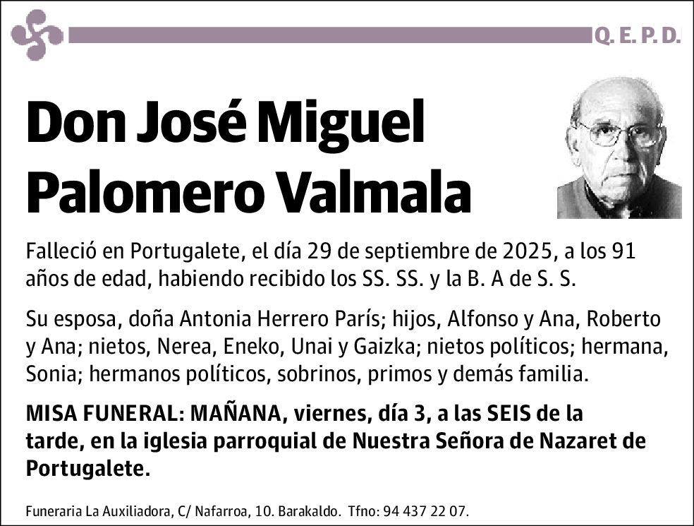 José Miguel Palomero Valmala