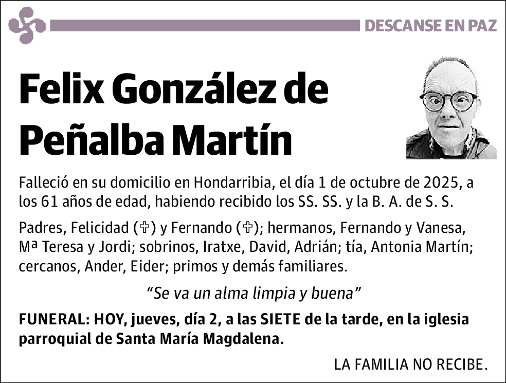Felix González de Peñalba Martín