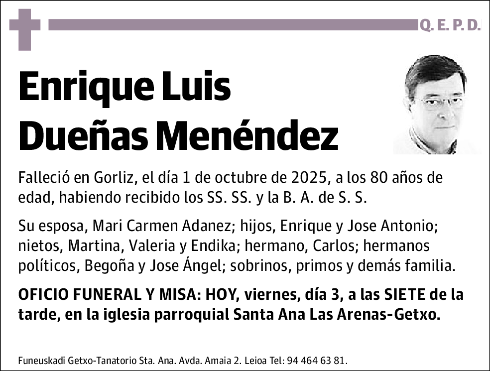 Enrique Luis Dueñas Menéndez