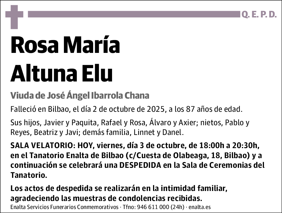 Rosa María Altuna Elu