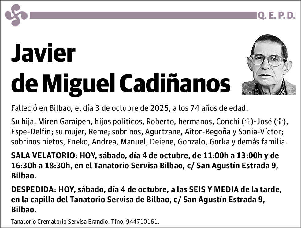 Javier de Miguel Cadiñanos