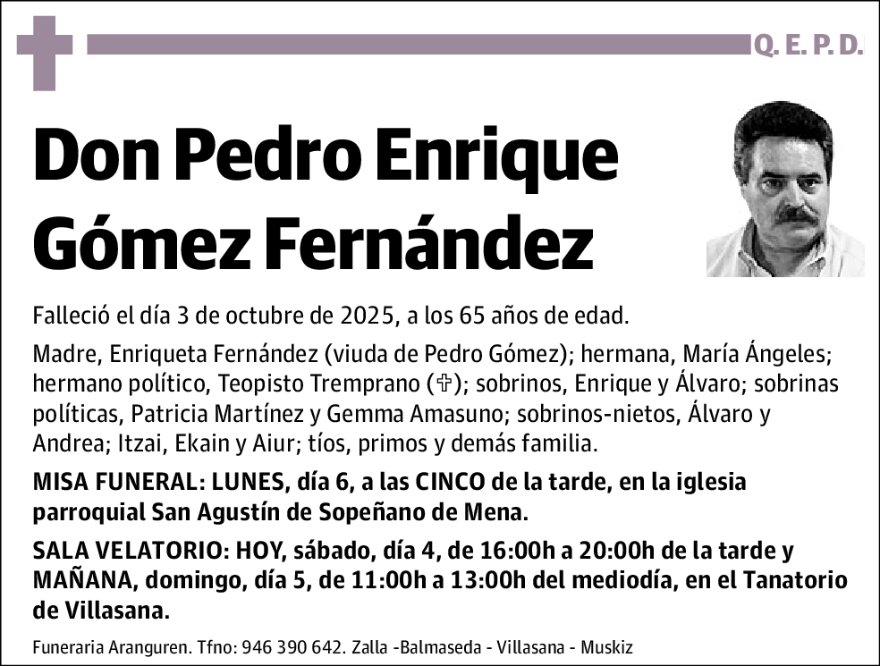 Pedro Enrique Gómez Fernández