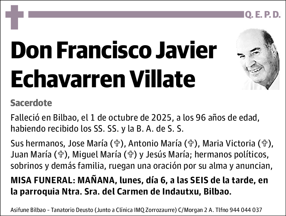 Francisco Javier Echavarren Villate