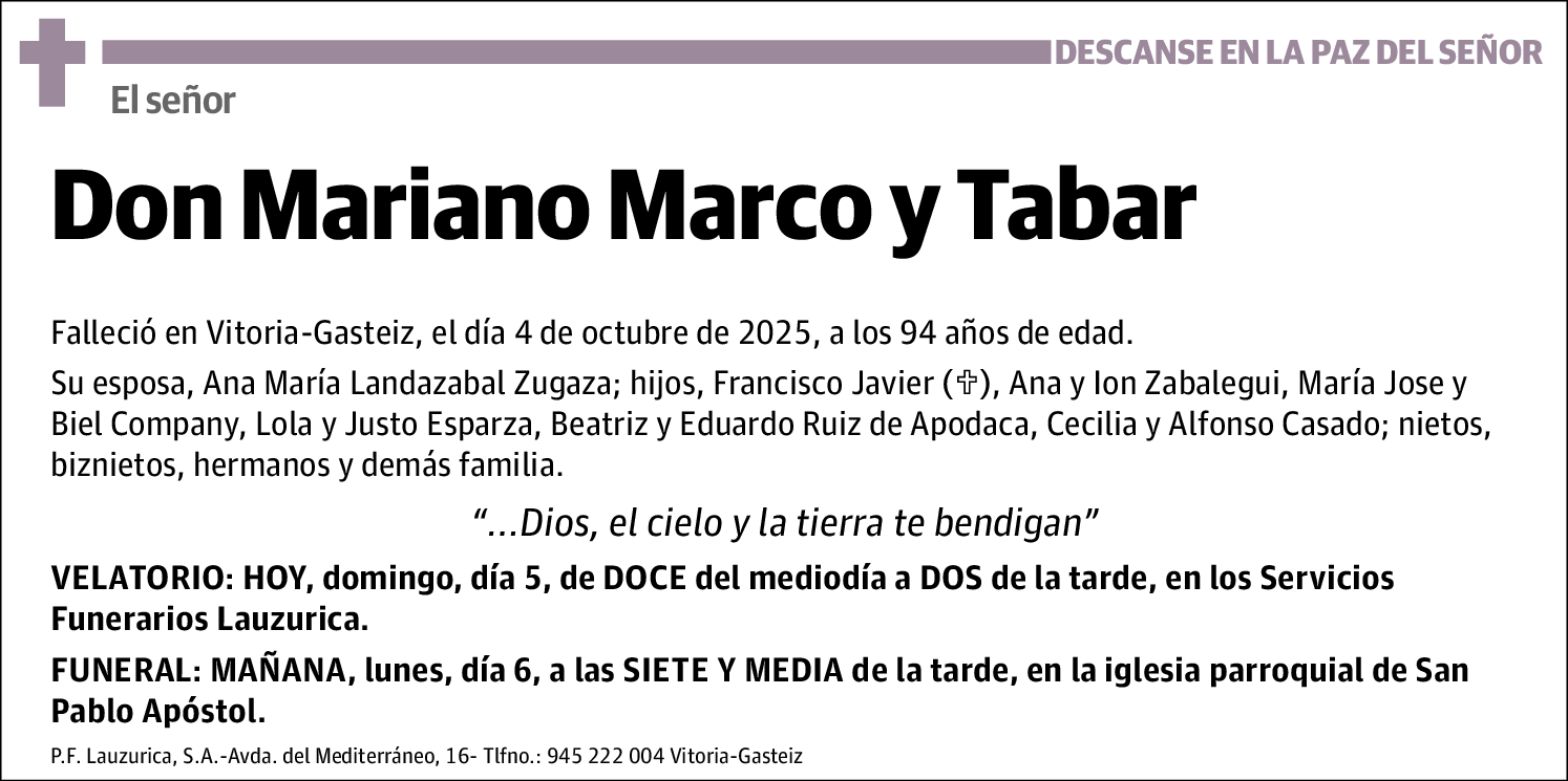 Mariano Marco y Tabar