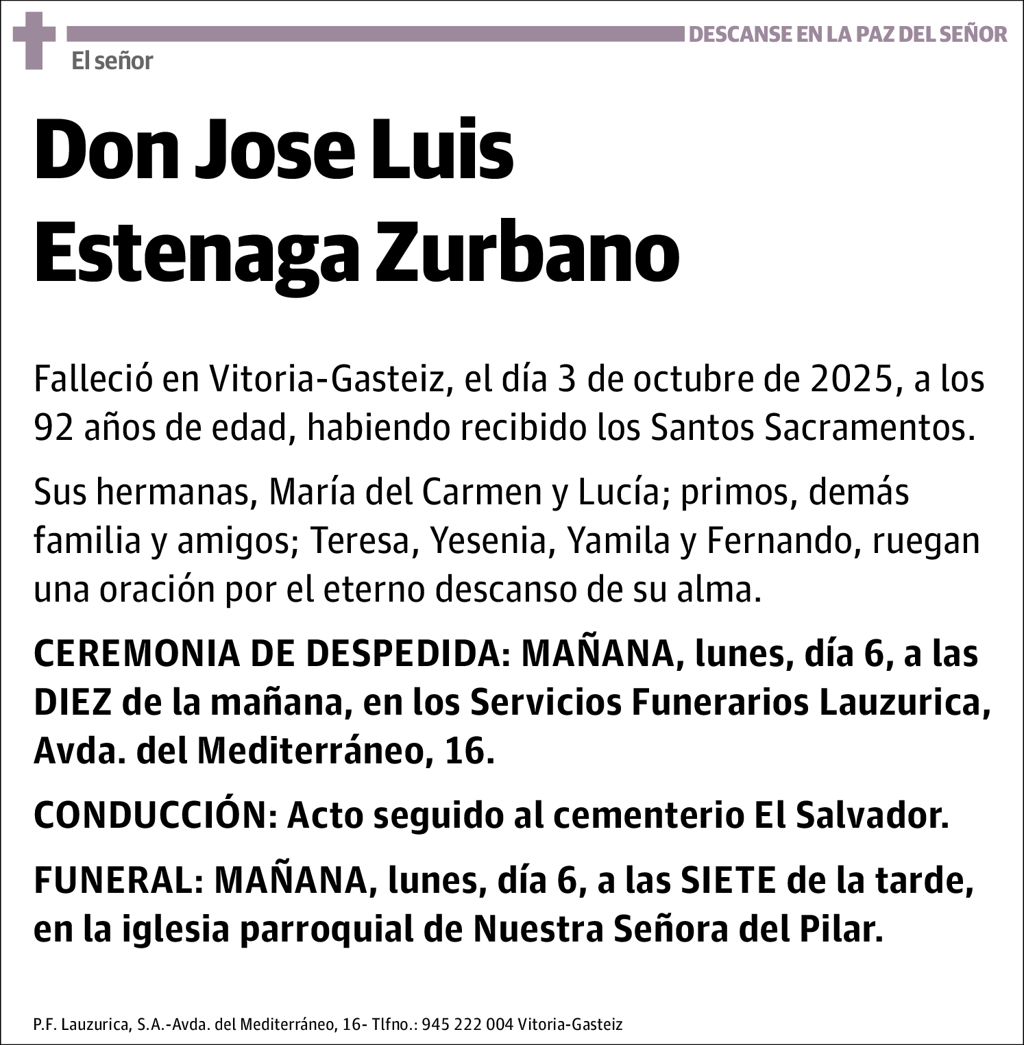 Jose Luis Estenaga Zurbano