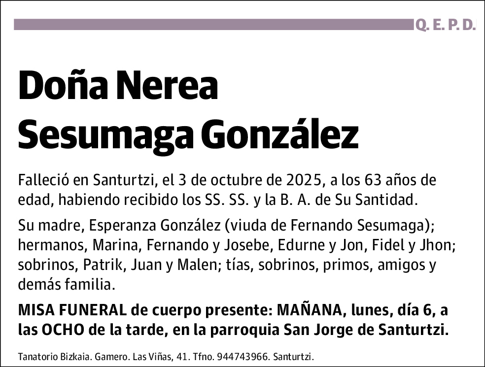 Nerea Sesumaga González