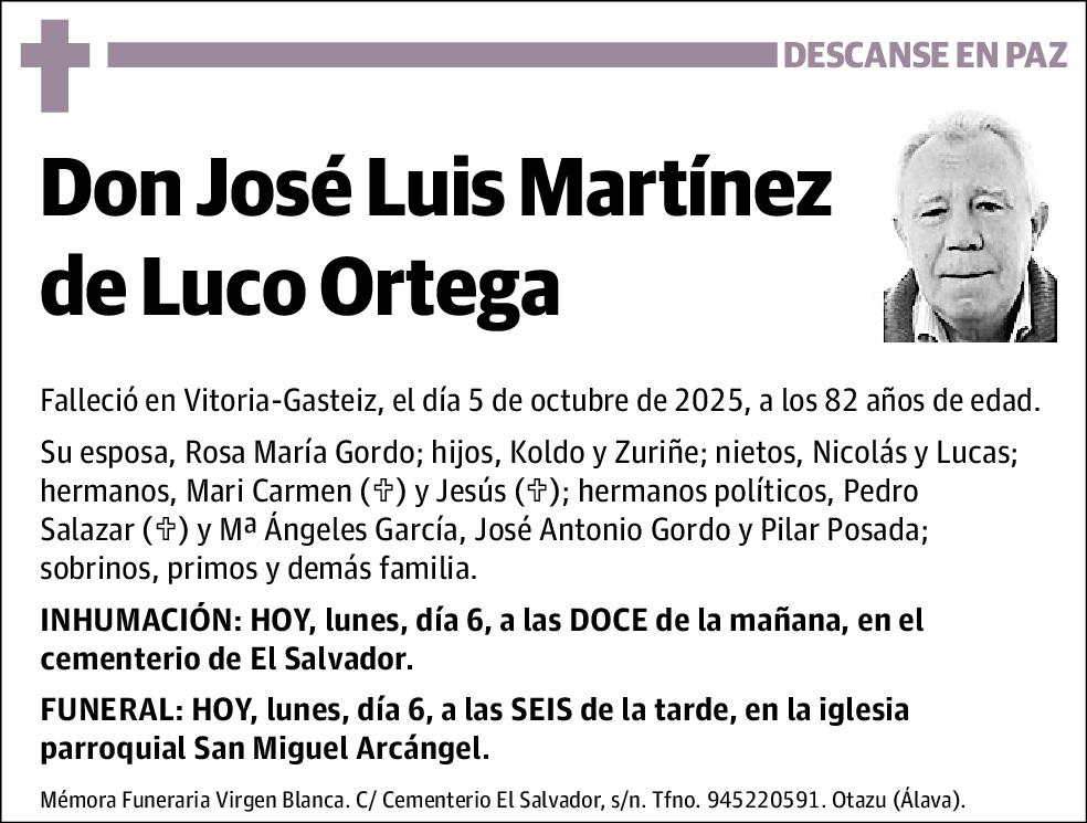 José Luis Martínez de Luco Ortega