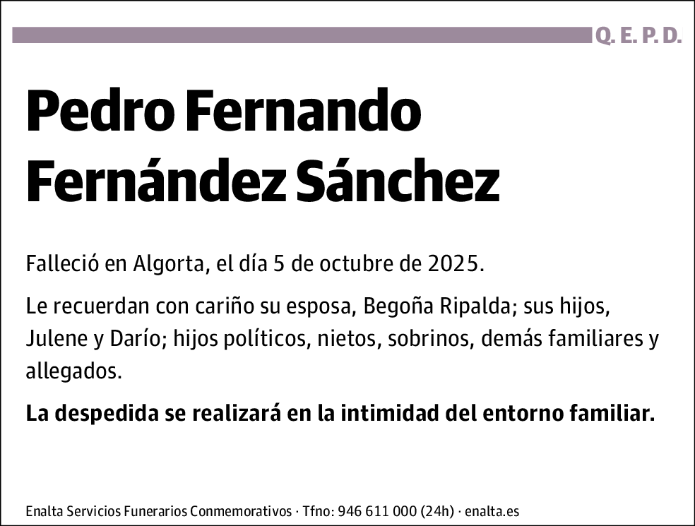 Pedro Fernando Fernández Sánchez