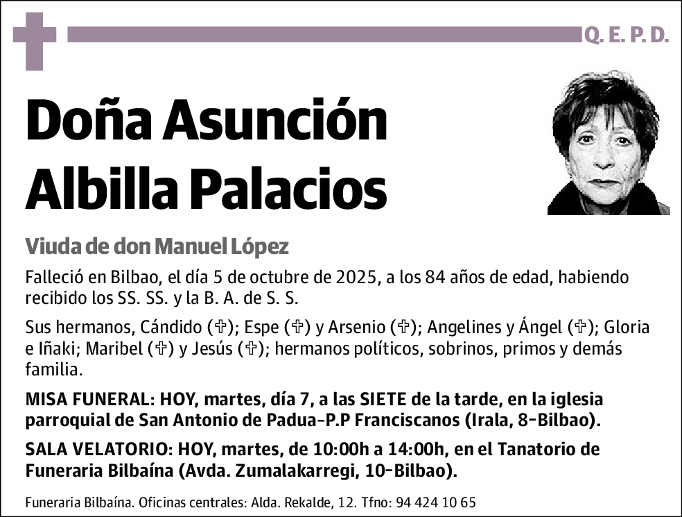 Asunción Albilla Palacios